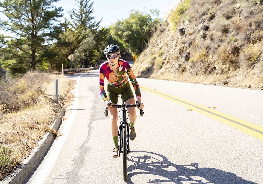 Victoria Rainbolt riding her Juliana Quincy Gravel Bike